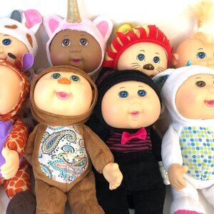 Cabbage Patch Kids Cuties Animal Friends Collection - Lot of 8 Dolls